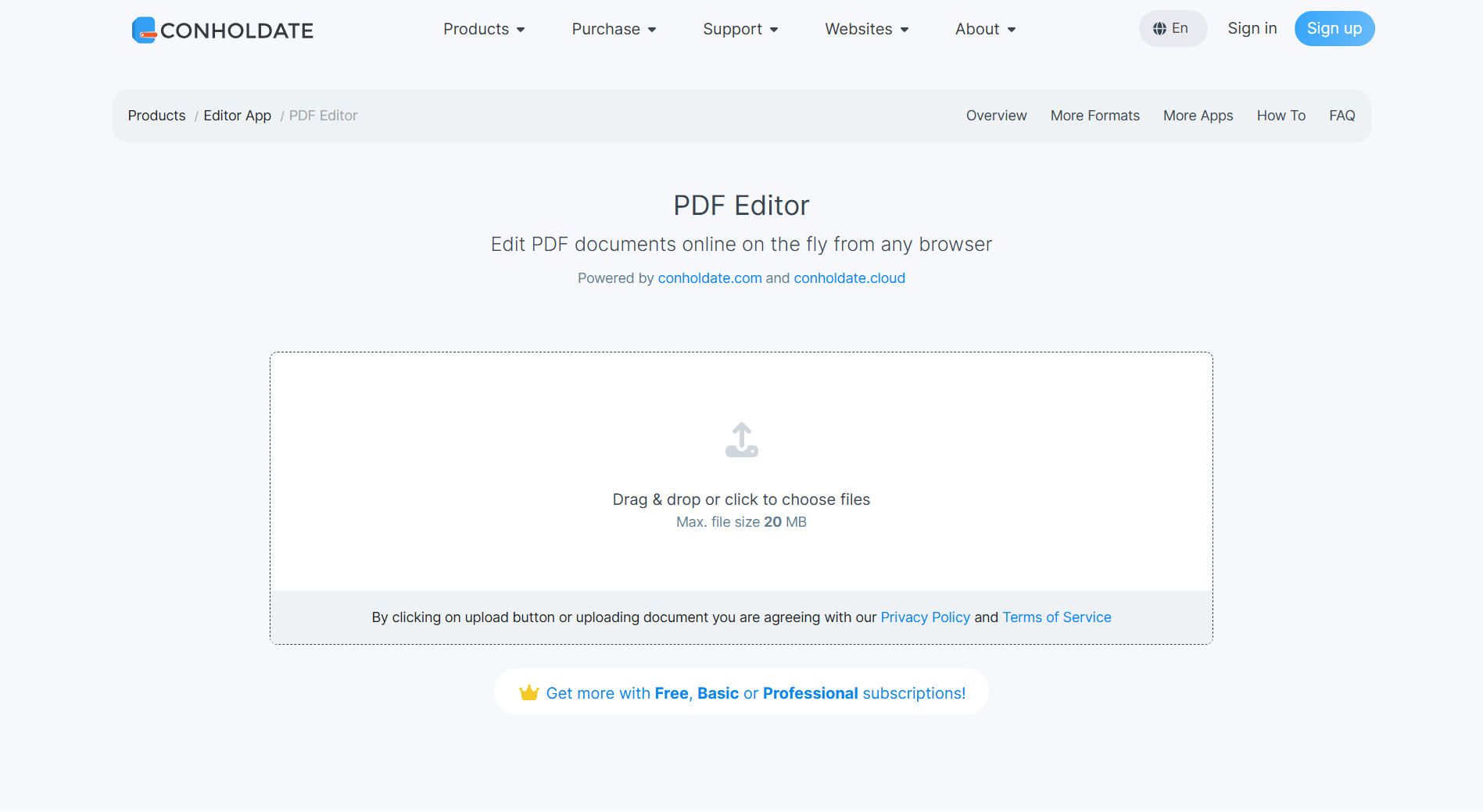upload pdf file to edit