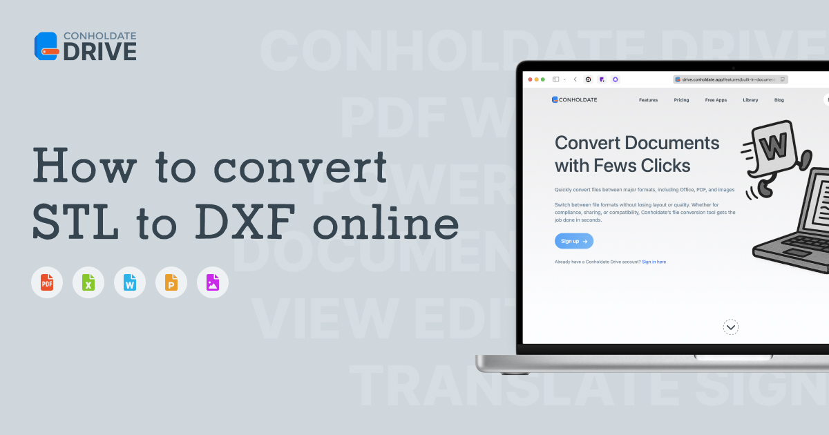 كيفية تحويل STL إلى DXF (تنسيقات CAD) عبر الإنترنت