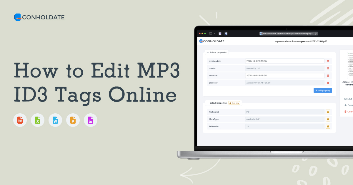 So bearbeiten Sie MP3 ID3-Metadaten-Tags online