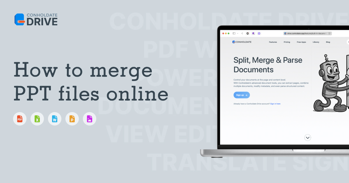 How to Merge PPT, PPTX (PowerPoint Presentation) Files Online
