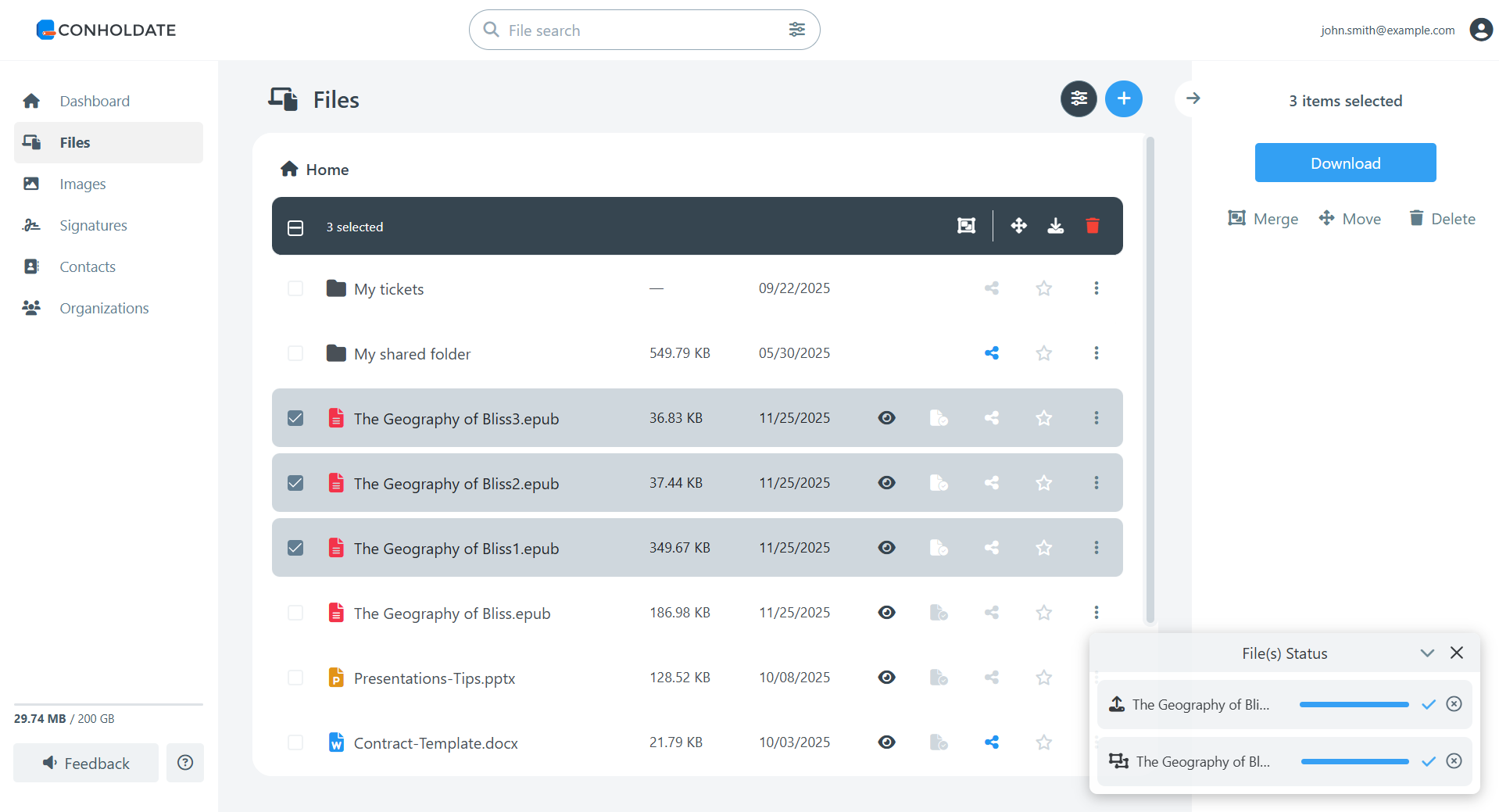 epub file splitted pages