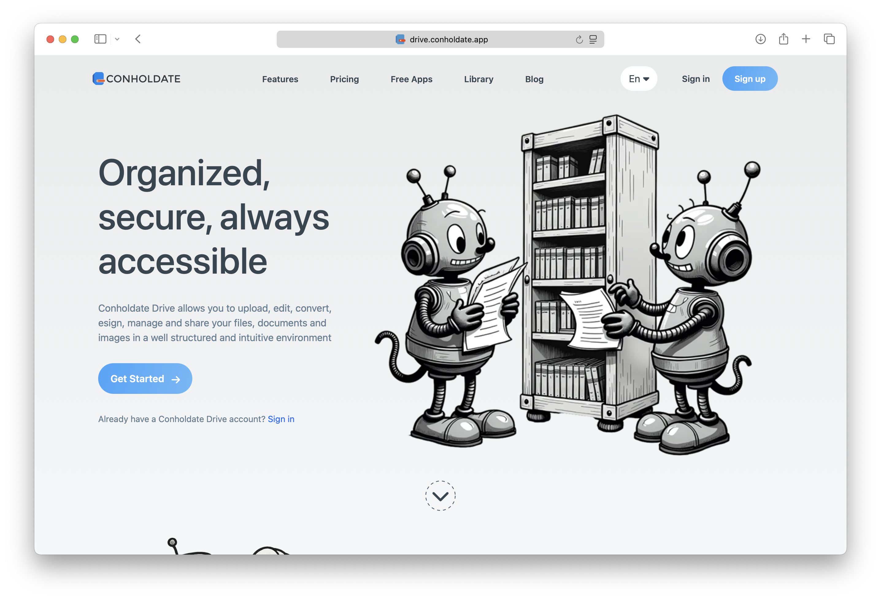 home page