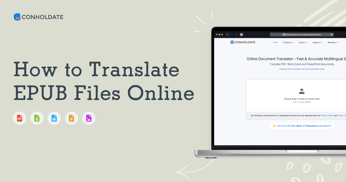 Cómo traducir archivos EPUB en línea