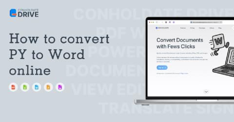 How to Convert Python (PY) to Word Online