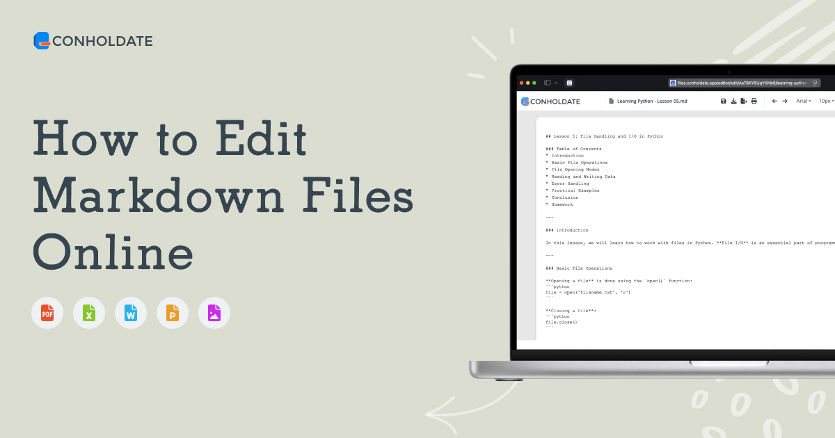 نحوه ویرایش فایل‌های Markdown آنلاین