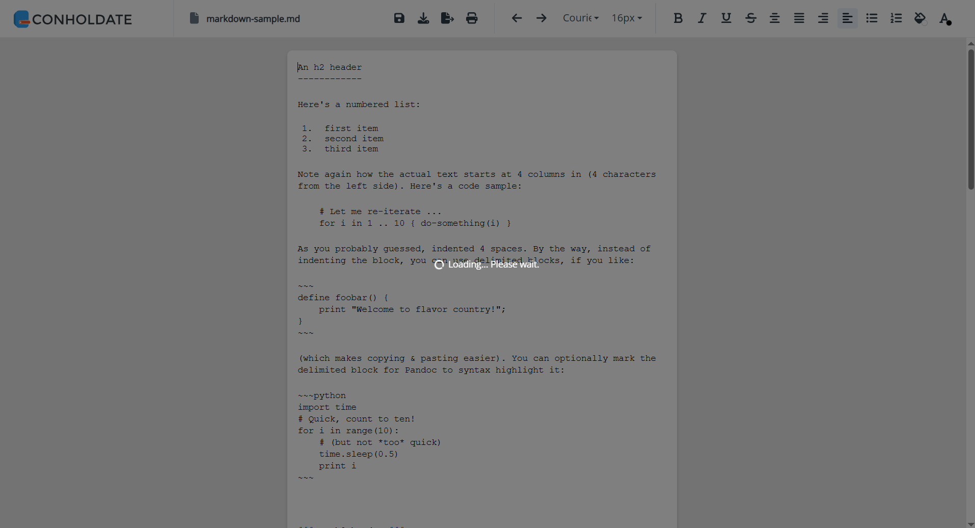 ذخیره ویرایشها در فایل markdown