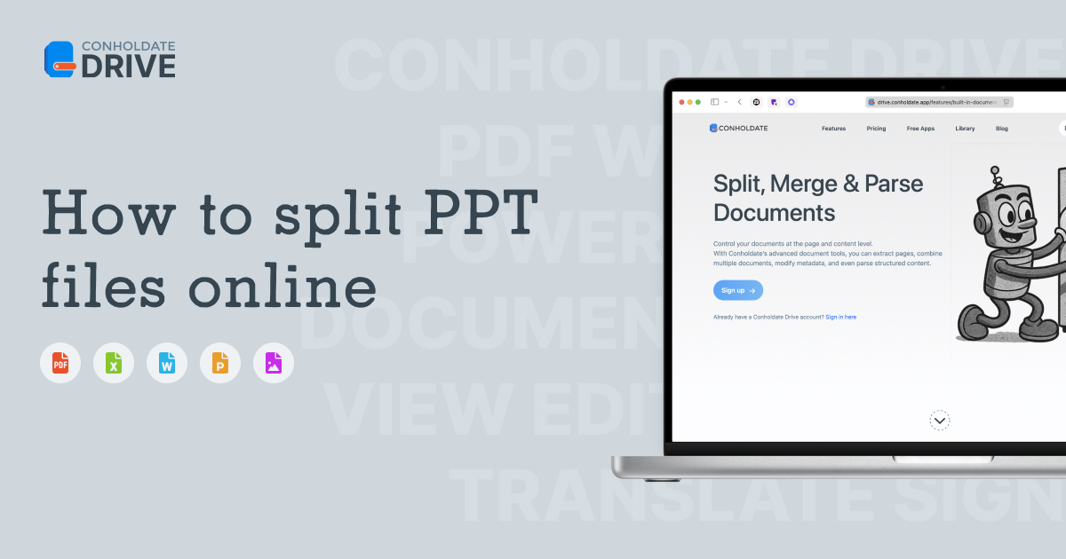 Come Dividere File PPT/PPTX (Presentazione PowerPoint) Online