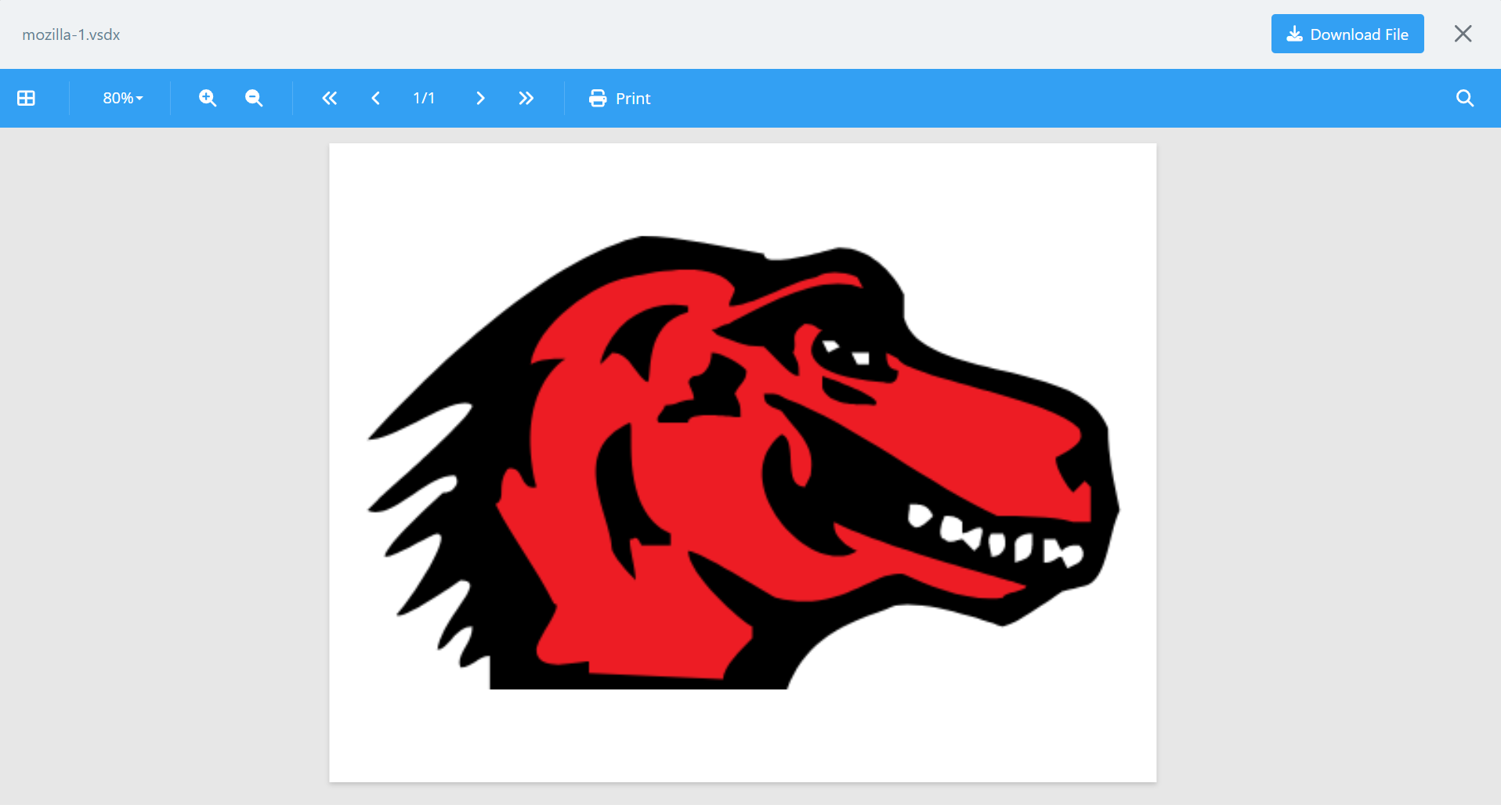 view converted visio vsdx file