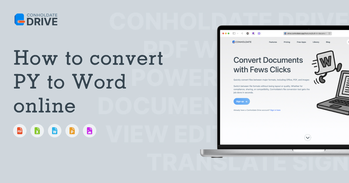 Как конвертировать Python (PY) в Word онлайн